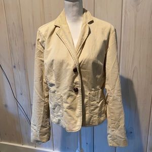 Cream gap stretch corduroy jacket